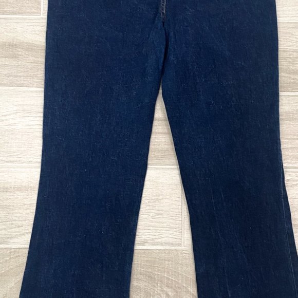 Starwear Vintage Western Belted Straight Leg Jeans in Dark Wash Denim Sz 11/12 - Picture 11 of 13